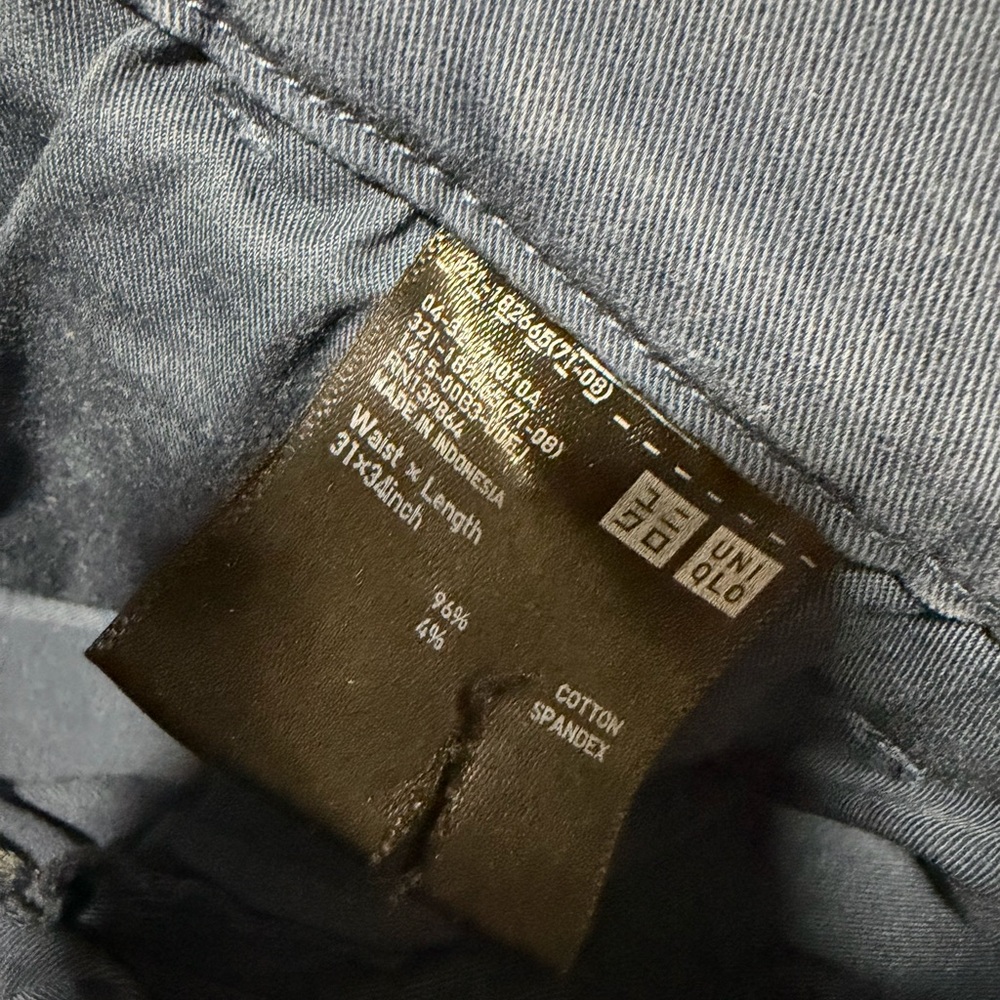 (Set of 3) 31” W x 27”L Uniqlo slim fit chino trousers - Picture 4 of 5
